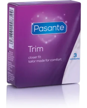 Box of 3 Pasante Trim (smaller) Condoms
