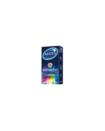 Mates Ultimate 3 in 1 Condoms 14 Pack