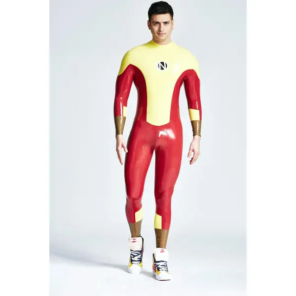 Latex Male Navigator Back Zipper Catsuit