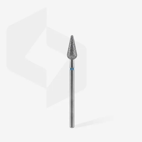Staleks Diamond Nail Drill Bit ROUNDED PEAR blue 5mm