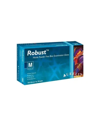 Aurelia Robust Blue Nitrile Powder Free Gloves