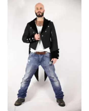 Tailcoat Black Cotton Victorian Coat Longtail Suit Jacket