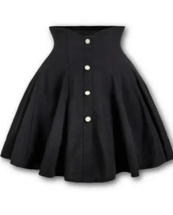 High Waisted A-Line Skirt