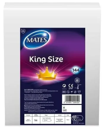 Mates King Size Condom BX144 Clinic Pack