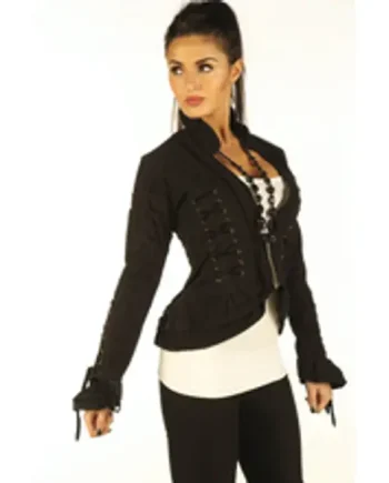 Black Gothic Ladies Top SPD7