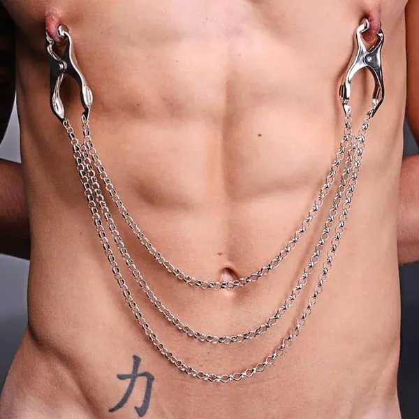 Affix Triple Chain Nipple Clamps