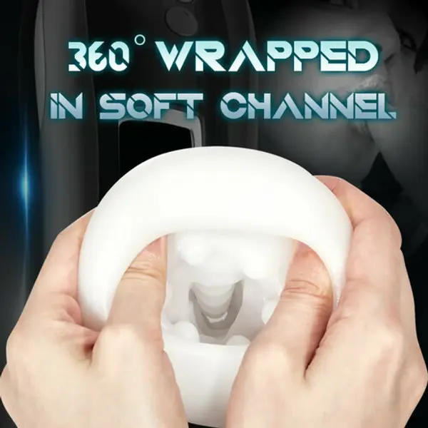 Thrusrting Masturbation Cup 360° Wrapped Intense Electric Pocket Pussy Male Stroker