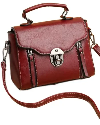 Retro-Style Satchel Bag