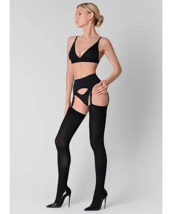 Maison Close Opaque Cut And Curled Stockings
