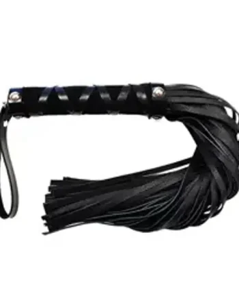 Rouge Short Leather Flogger With Studs