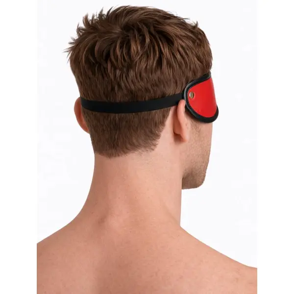 Leather Blindfold • Red