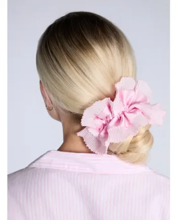 Satin oversized hair scrunchie