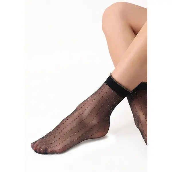 Oroblu Allure Glitter Dot Ankle High