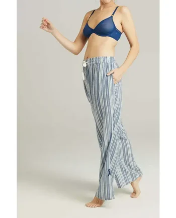 The Classic Trouser French Navy Stripe