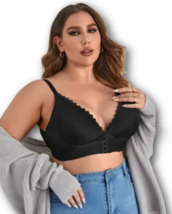 Lace Front-Close Wireless Bralet