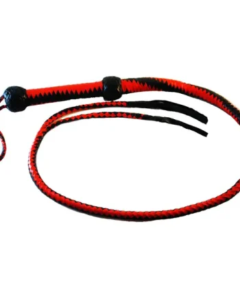 Leather Snake Tongue Braided Whip