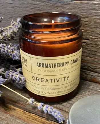 Creativity Large Aromatherapy Jar Candle - Peppermint & Clove