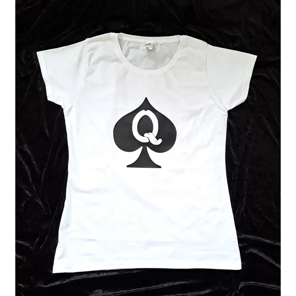 Ladies Queen Of Spades T Shirt (Small)