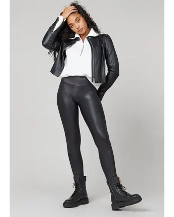 Spanx Faux Patent Leather Leggings