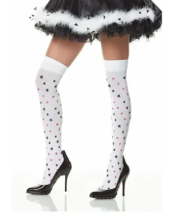 Leg Avenue Poker Suit Print Over The Knee 6274