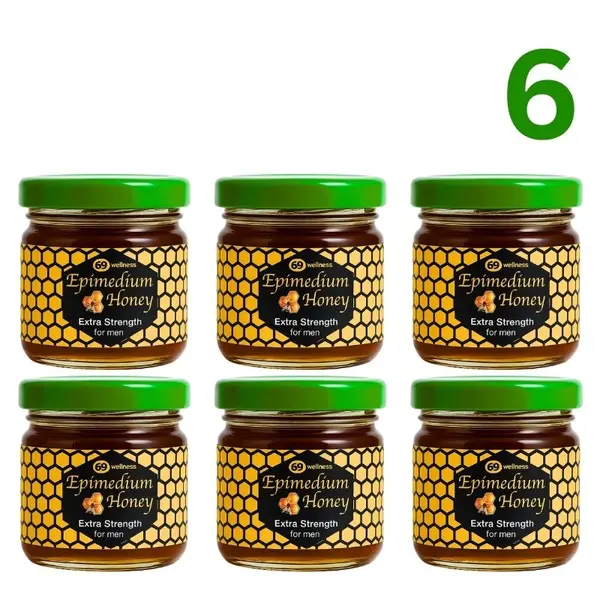 6 x Epimedium Honey for Men 40g. - Enhance Your Sexual Pleasure