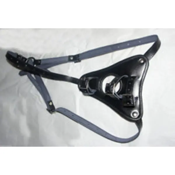 Leather Strap on Harness Adjustable