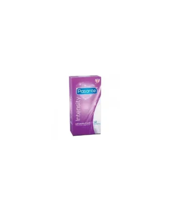 Box of 12 Pasante Intensity (Ribbed & Dotted) Condoms