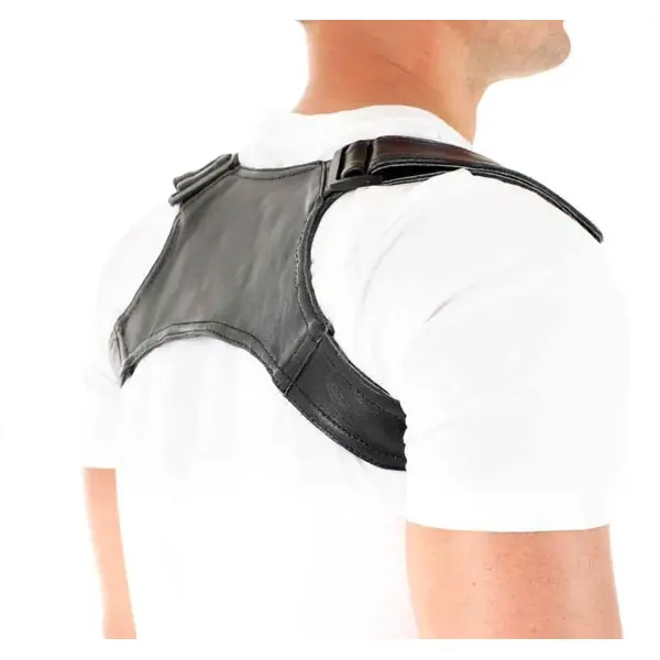 Men's Leather Posture Corrector Lightweight Support