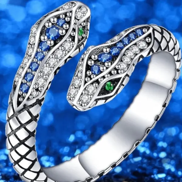Adjustable Snake-Shaped Ring