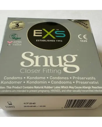Packet of 3 EXS Snug Fit in box