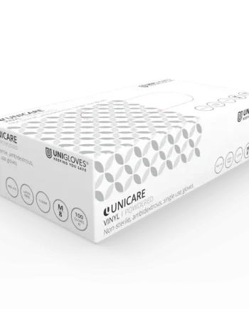 Uniglove Box of 100 Clear Powdered Vinyl Gloves