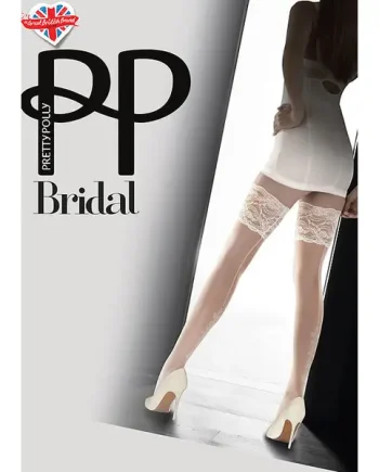 Pretty Polly Bridal Sheer Lace Top Hold Ups