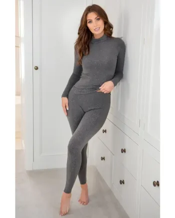 Second Skin Thermal Legging - Glitter Charcoal