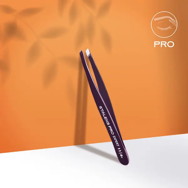 Staleks EYEBROW TWEEZERS EXPERT 11/4 violet
