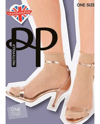Pretty Polly Lurex Mesh Anklet