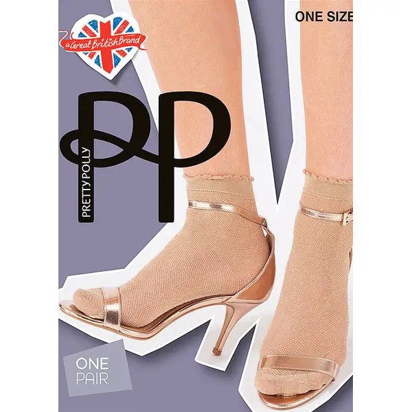 Pretty Polly Lurex Mesh Anklet