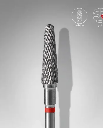 Staleks Carbide Nail Drill Bit FRUSTUM 4mm/13mm RED