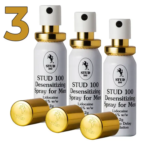 3 x STUD 100 - Last Longer and Enjoy Intimate Moments