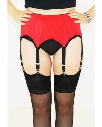 Nylon Dreams 8 Strap Plain Suspender Belt NNDSSL3