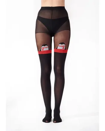 Pretty Polly Penguin Mock Hold Up Tights