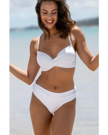 Free Spirit Fold Over Brief - White