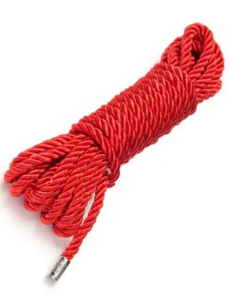 BDSM Rope for tying in red 9m