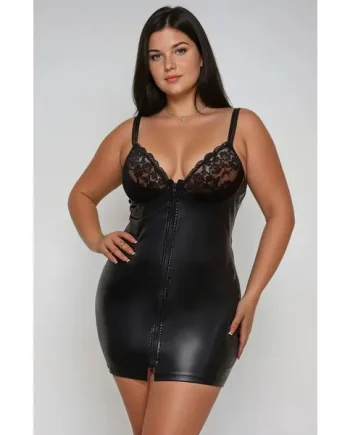 YesX YX732Q Zippy Sexy Black Dress