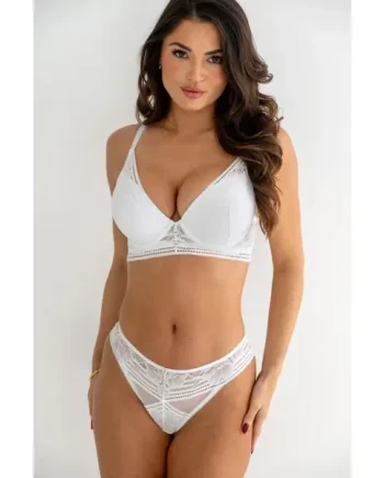 Taylor Lace Padded Push Up Set - White