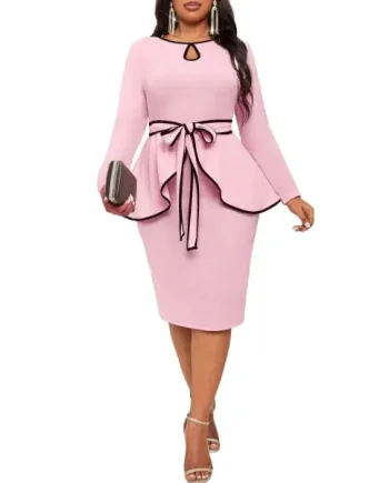 Pink Ruffle Hem Co-Ord