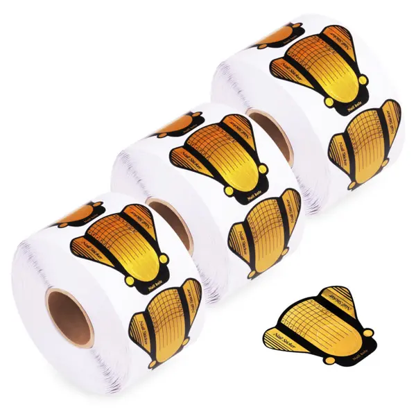 NAIL FORMS Gold Butterfly 100pcs/500pcs.