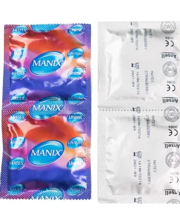 Mates By Manix Strawberry Flavoured Condoms