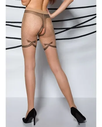 Passion Whitney Sheer Crotchless Tights