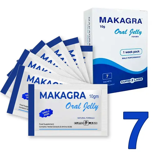 Makagra Oral Jelly for Powerful Erections - 7 sachets