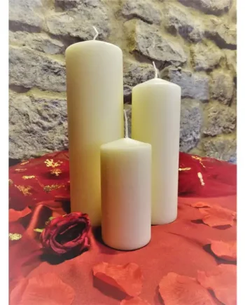Ivory Pillar Candles